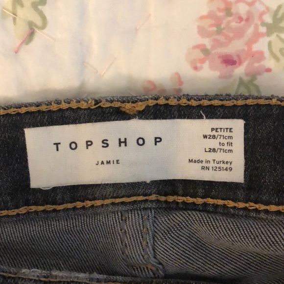 Topshop Jamie Jeans size 28 petite - Picture 7 of 7